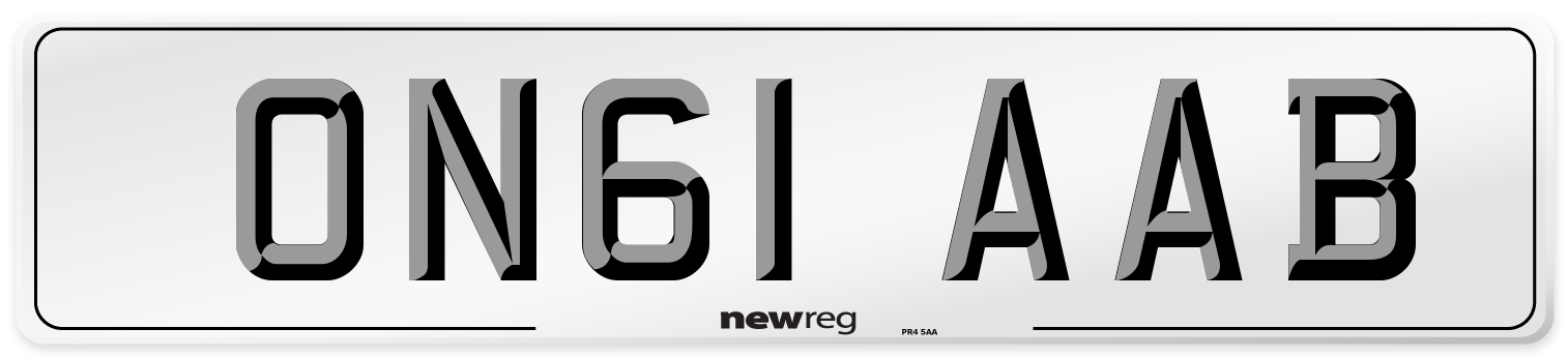 ON61 AAB Number Plate from New Reg